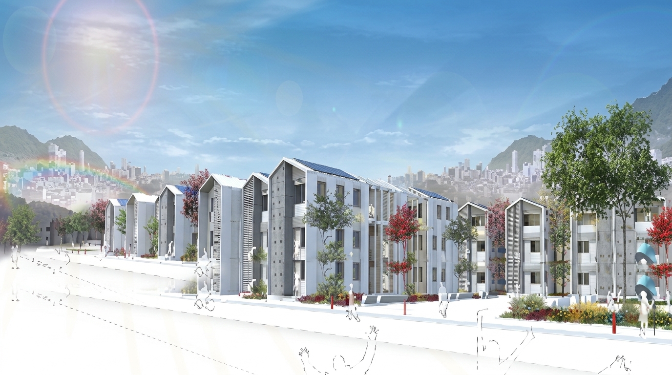 Concurso Habitação para todos en São Paulo (Brasil), colaboración con Carlos Arcos Ettlin